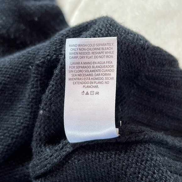 Festive Navidad Sz Large Black Christmas Sweater with Colorful Tree Design - Picture 7 of 8